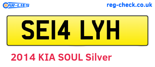 SE14LYH are the vehicle registration plates.