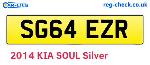 SG64EZR are the vehicle registration plates.