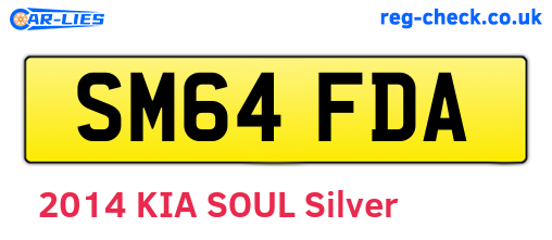 SM64FDA are the vehicle registration plates.