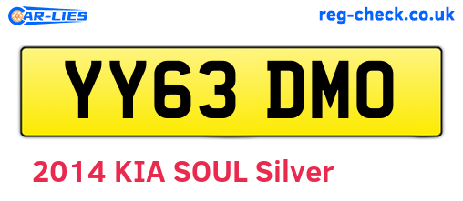 YY63DMO are the vehicle registration plates.
