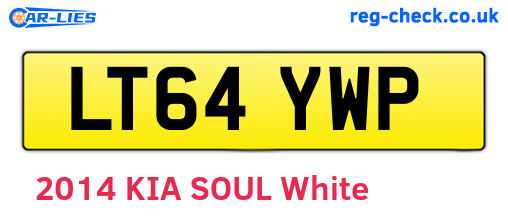 LT64YWP are the vehicle registration plates.
