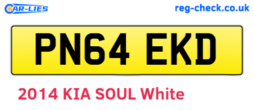 PN64EKD are the vehicle registration plates.