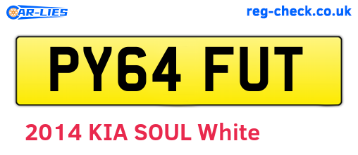 PY64FUT are the vehicle registration plates.