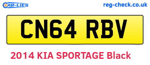 CN64RBV are the vehicle registration plates.
