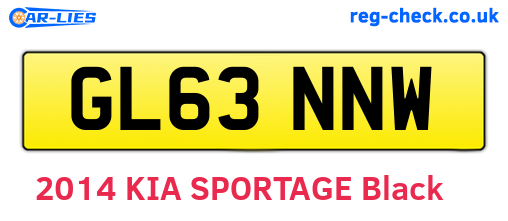 GL63NNW are the vehicle registration plates.