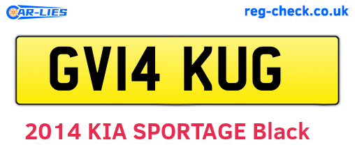 GV14KUG are the vehicle registration plates.