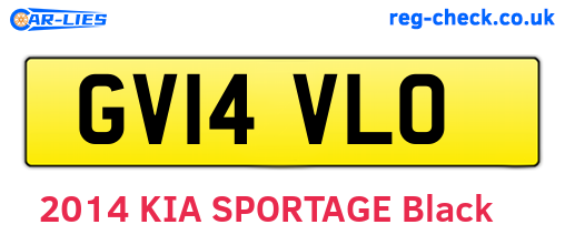 GV14VLO are the vehicle registration plates.
