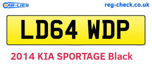 LD64WDP are the vehicle registration plates.