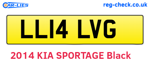 LL14LVG are the vehicle registration plates.