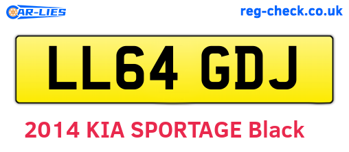 LL64GDJ are the vehicle registration plates.