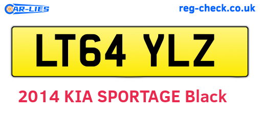 LT64YLZ are the vehicle registration plates.