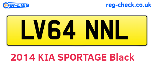 LV64NNL are the vehicle registration plates.