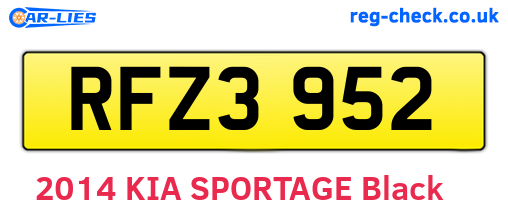 RFZ3952 are the vehicle registration plates.