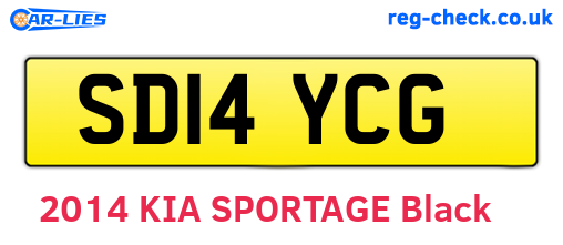 SD14YCG are the vehicle registration plates.