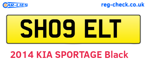 SH09ELT are the vehicle registration plates.