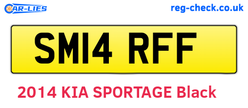 SM14RFF are the vehicle registration plates.