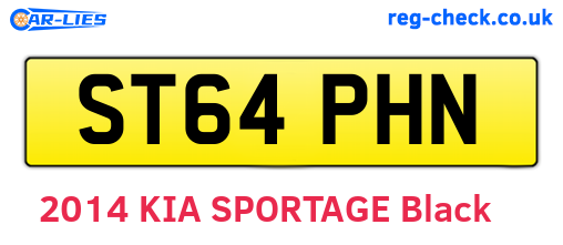 ST64PHN are the vehicle registration plates.