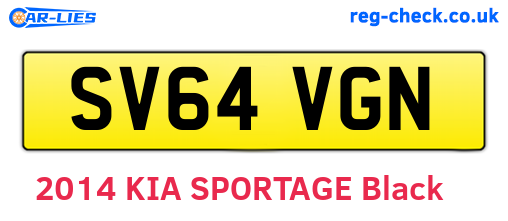 SV64VGN are the vehicle registration plates.