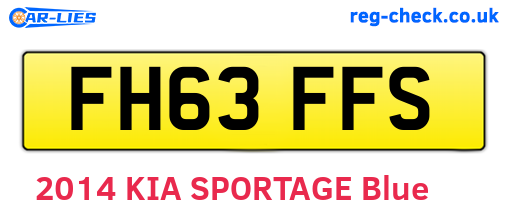 FH63FFS are the vehicle registration plates.