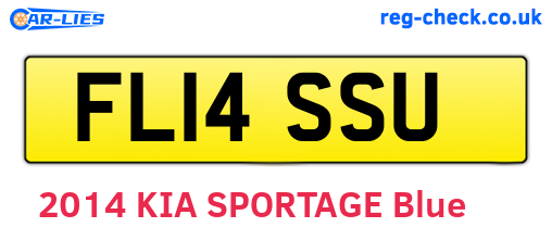 FL14SSU are the vehicle registration plates.