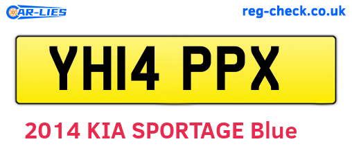 YH14PPX are the vehicle registration plates.