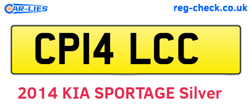 CP14LCC are the vehicle registration plates.