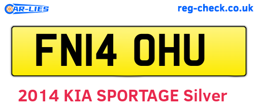 FN14OHU are the vehicle registration plates.
