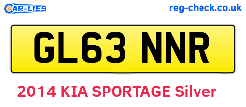 GL63NNR are the vehicle registration plates.