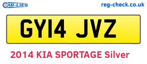 GY14JVZ are the vehicle registration plates.