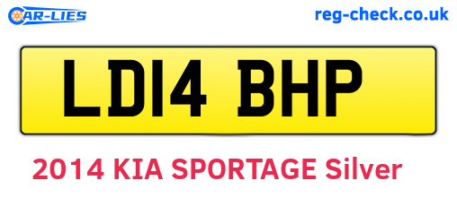 LD14BHP are the vehicle registration plates.