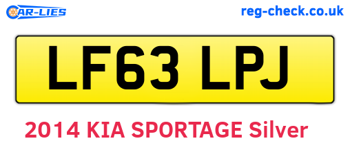 LF63LPJ are the vehicle registration plates.