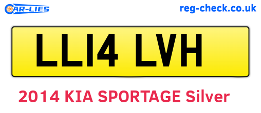 LL14LVH are the vehicle registration plates.
