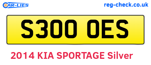 S300OES are the vehicle registration plates.