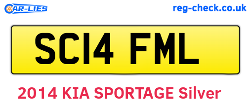 SC14FML are the vehicle registration plates.