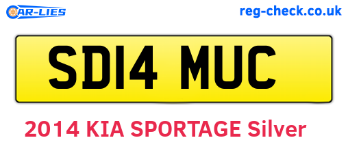 SD14MUC are the vehicle registration plates.
