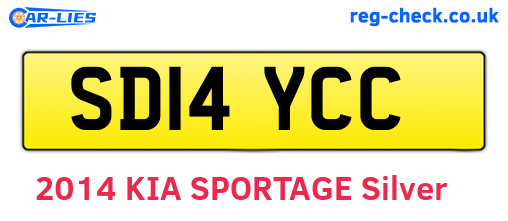 SD14YCC are the vehicle registration plates.