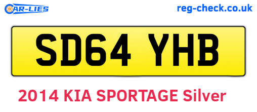 SD64YHB are the vehicle registration plates.
