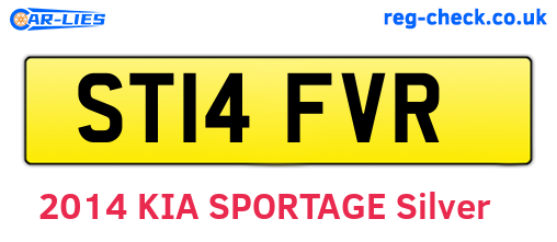 ST14FVR are the vehicle registration plates.