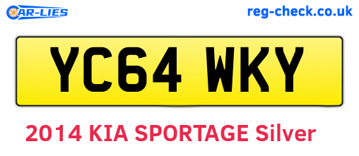YC64WKY are the vehicle registration plates.