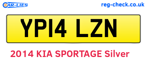 YP14LZN are the vehicle registration plates.