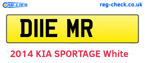 D11EMR are the vehicle registration plates.