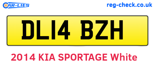 DL14BZH are the vehicle registration plates.