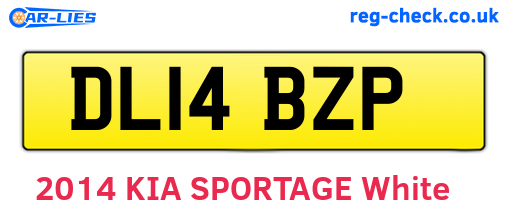 DL14BZP are the vehicle registration plates.