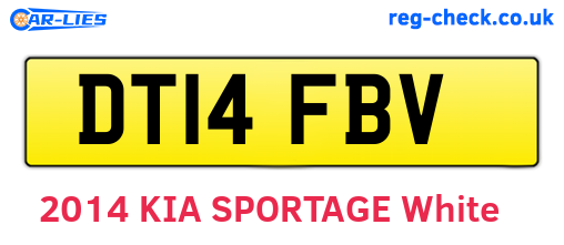 DT14FBV are the vehicle registration plates.