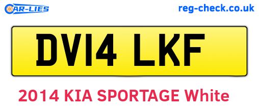 DV14LKF are the vehicle registration plates.