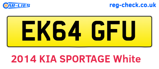 EK64GFU are the vehicle registration plates.