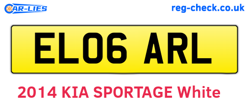 EL06ARL are the vehicle registration plates.