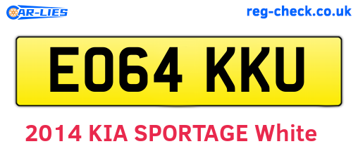 EO64KKU are the vehicle registration plates.