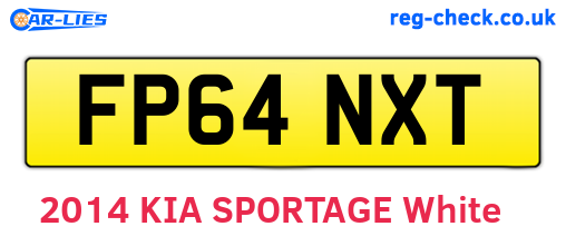 FP64NXT are the vehicle registration plates.