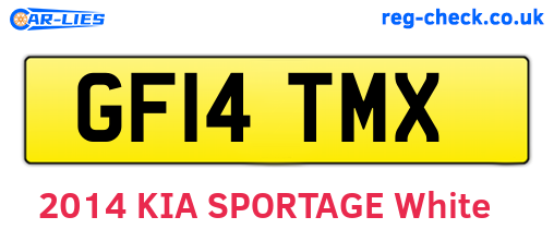 GF14TMX are the vehicle registration plates.